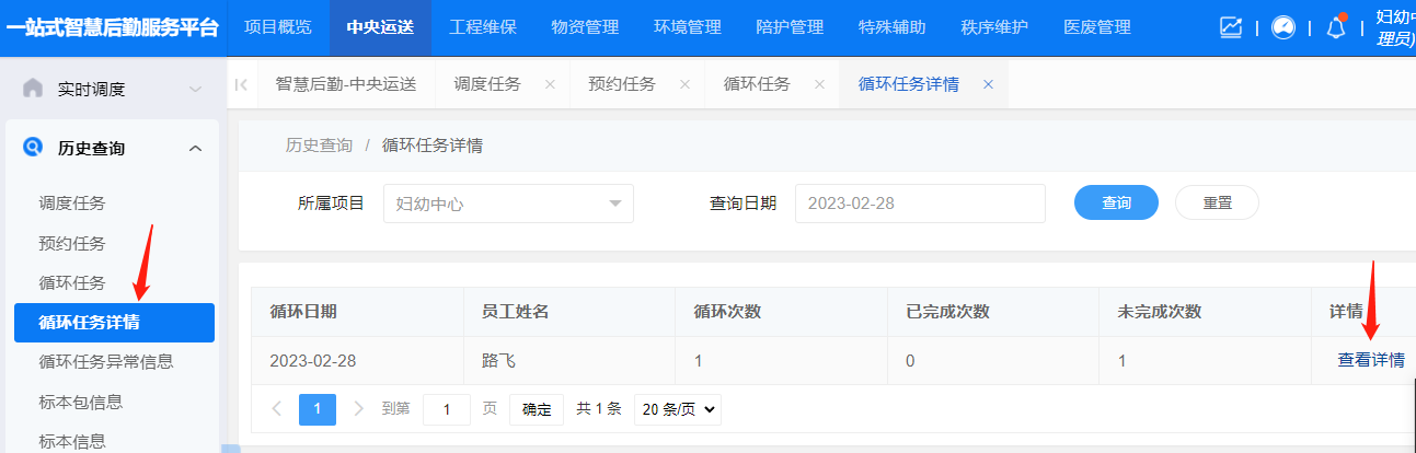 4-3-11:循环任务详情历史查询界面图(图1)